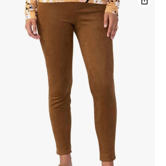 NWT Sanctuary Women's Faux Suede High Rise Leggings - Picture 1 of 10